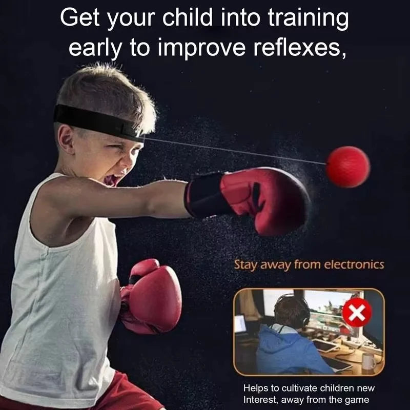 Boxing Reflex Ball Headband – Reaction & Hand-Eye Speed Trainer