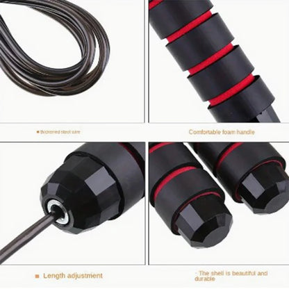 Speed Jump Rope – Tangle-Free Steel Cable, Adjustable Length