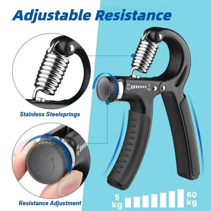 Adjustable Hand Grip Strengthener with Counter – 5 to 60 kg