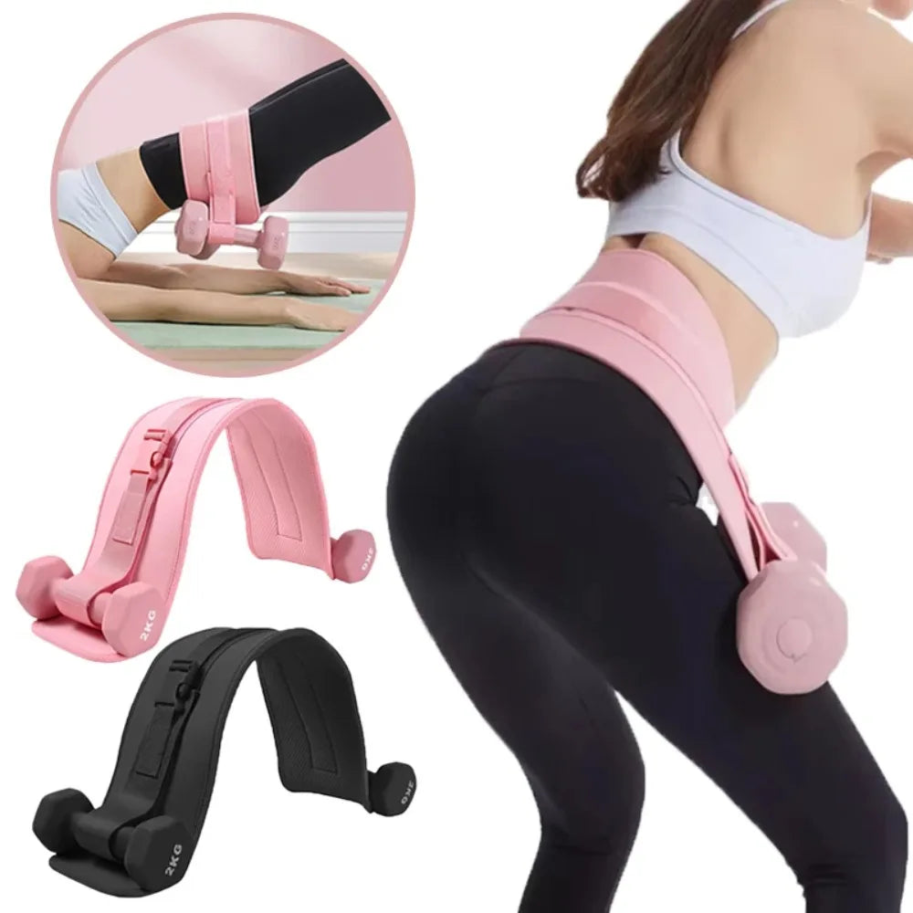 Hip Thrust Belt – Padded Glute Bridge Strap for Dumbbells & Kettlebells