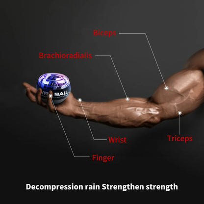 LED Gyro Wrist Ball – Self-Starting Forearm & Grip Trainer