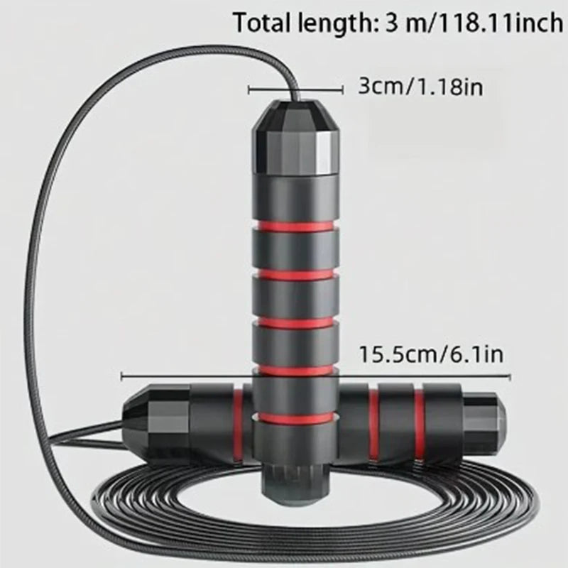 Speed Jump Rope – Tangle-Free Steel Cable, Adjustable Length