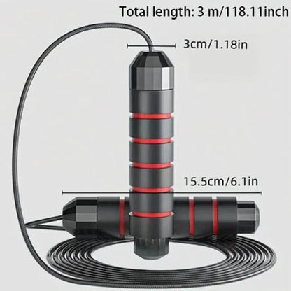 Speed Jump Rope – Tangle-Free Steel Cable, Adjustable Length