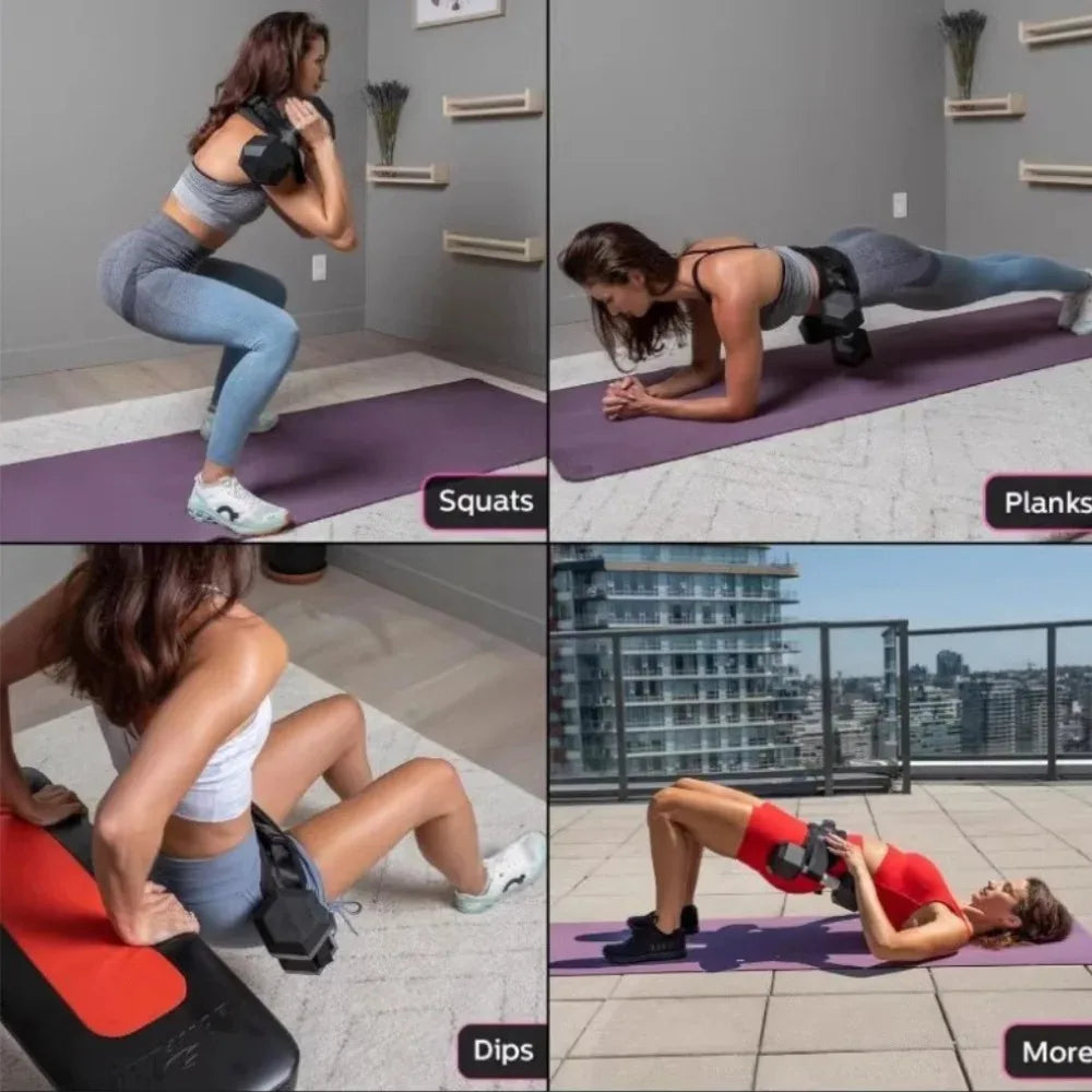 Hip Thrust Belt – Padded Glute Bridge Strap for Dumbbells & Kettlebells